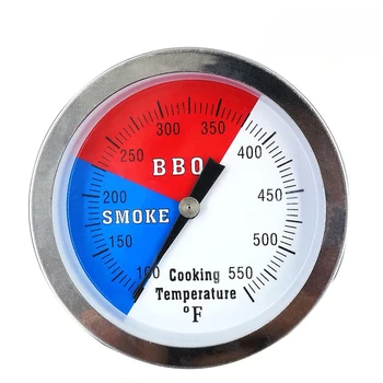 

Home BBQ 3 Charcoal Grill Pit Wood Smoker Temp Gauge Thermometer Large Smoker