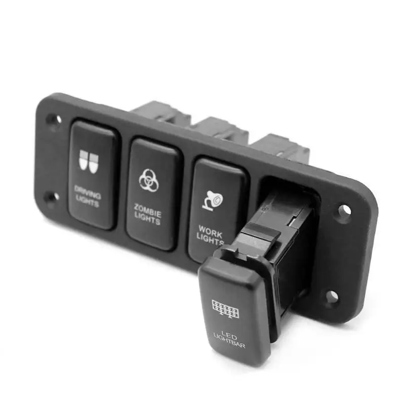 VODOOL w/ 150mm12V 4 кнопочный синий светодиодный переключатель вкл./выкл. панель