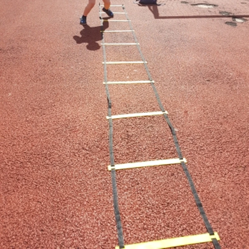 12 Rung 6M Football Training Speed Agility Ladder Black Straps Training Ladder Step Soccer Accessories