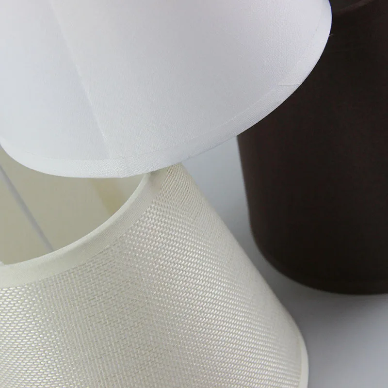 2 шт Современная мода коричневый, белый, черный, off-white синий цвет пластиковые абажуры для ламп, ПВХ абажуры, E14 отверстие 3 см