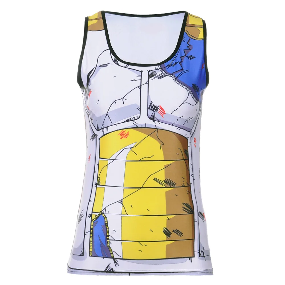 

Summer Women Tank Tops Saiyan Goku Dragon Ball Naruto 3D Printing New Top Comfortable Sleeveless Women Vest Top Plus Size