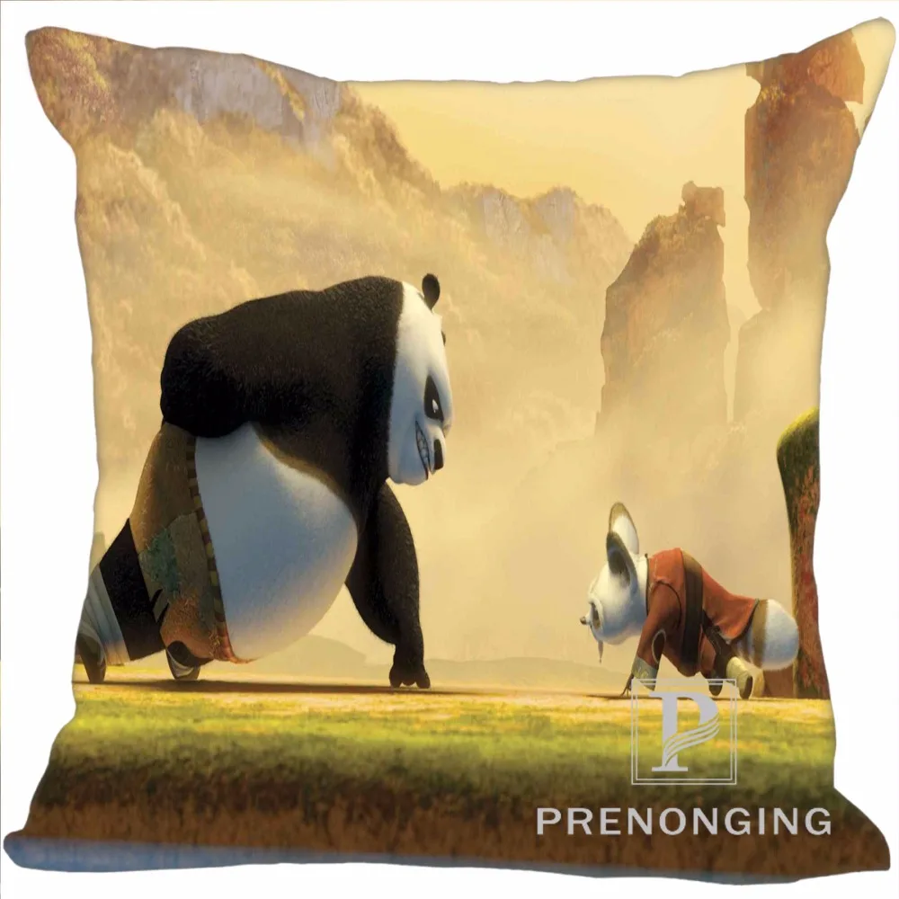 

Custom Pillowcase Cover Kung Fu Panda Square Zipper Pillow Cover (one side) 180117#138