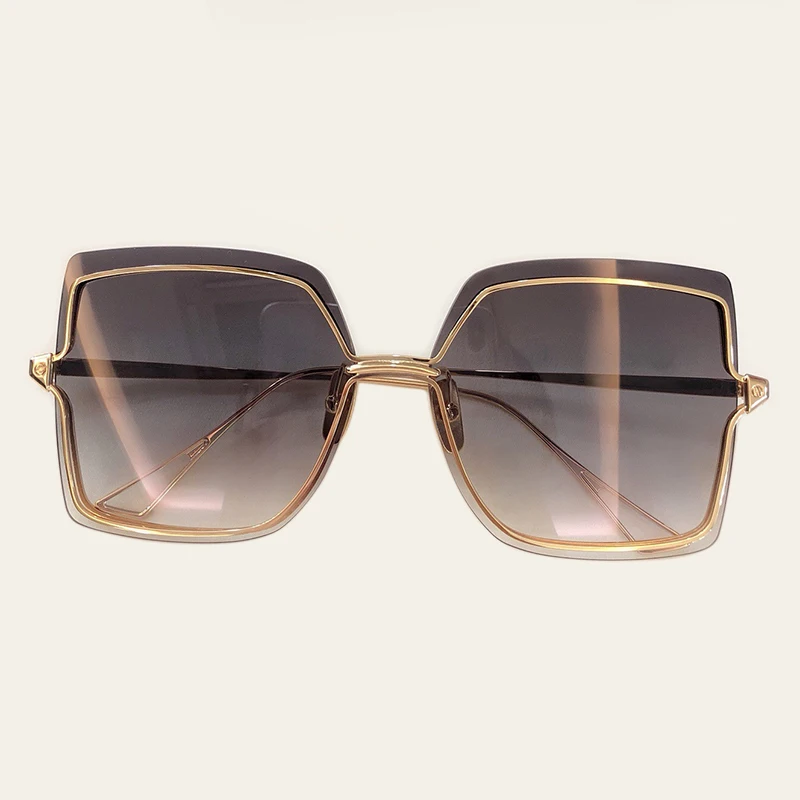 

Oversized Sunglasses Women Big Frame Square Sun Glasses Men Brand Designer 2019 New Vintage Gradient Shades Eyewear