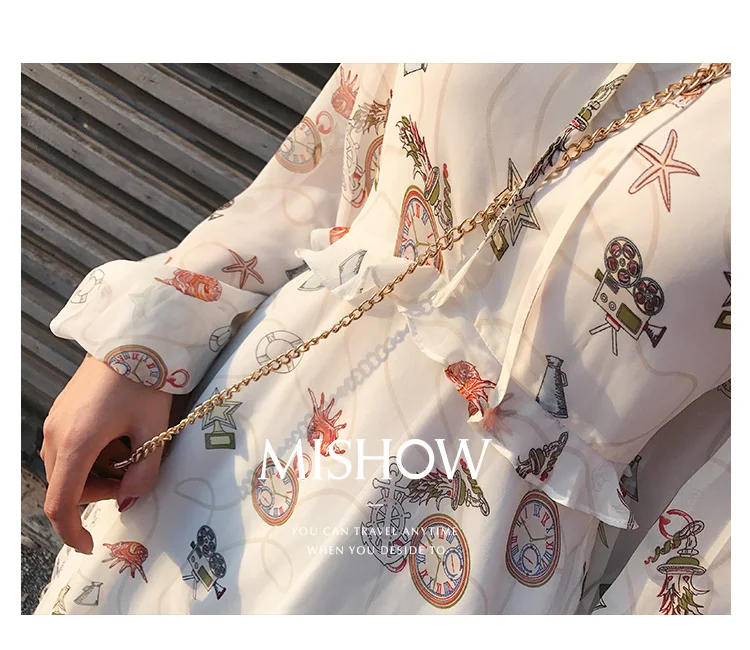 Mishow нежное шифоновое мини платье MX18A1466