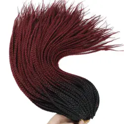 Плетеные косички, 24 дюйма, косичка, 22 корня/упаковка, Омбре, синтетическое плетение волос, термоволокно, объемные волосы