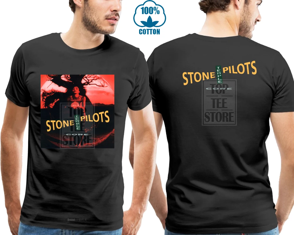 

Stp Stone Temple Pilots *Core Album Rock Band Men'S Gildan Black T Shirt S 4Xl