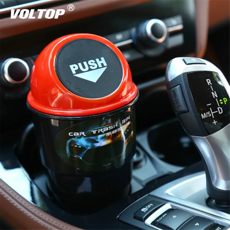 

Colorful Car Trash Bin Creative Trash Can Interior Car Accessories Can Place Garbage and Sundries