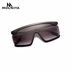 2020 сиамские женские крупные Солнцезащитные очки Мужские квадратные Twotone большие солнцезащитные очки полуоправы градиентные очки UV400