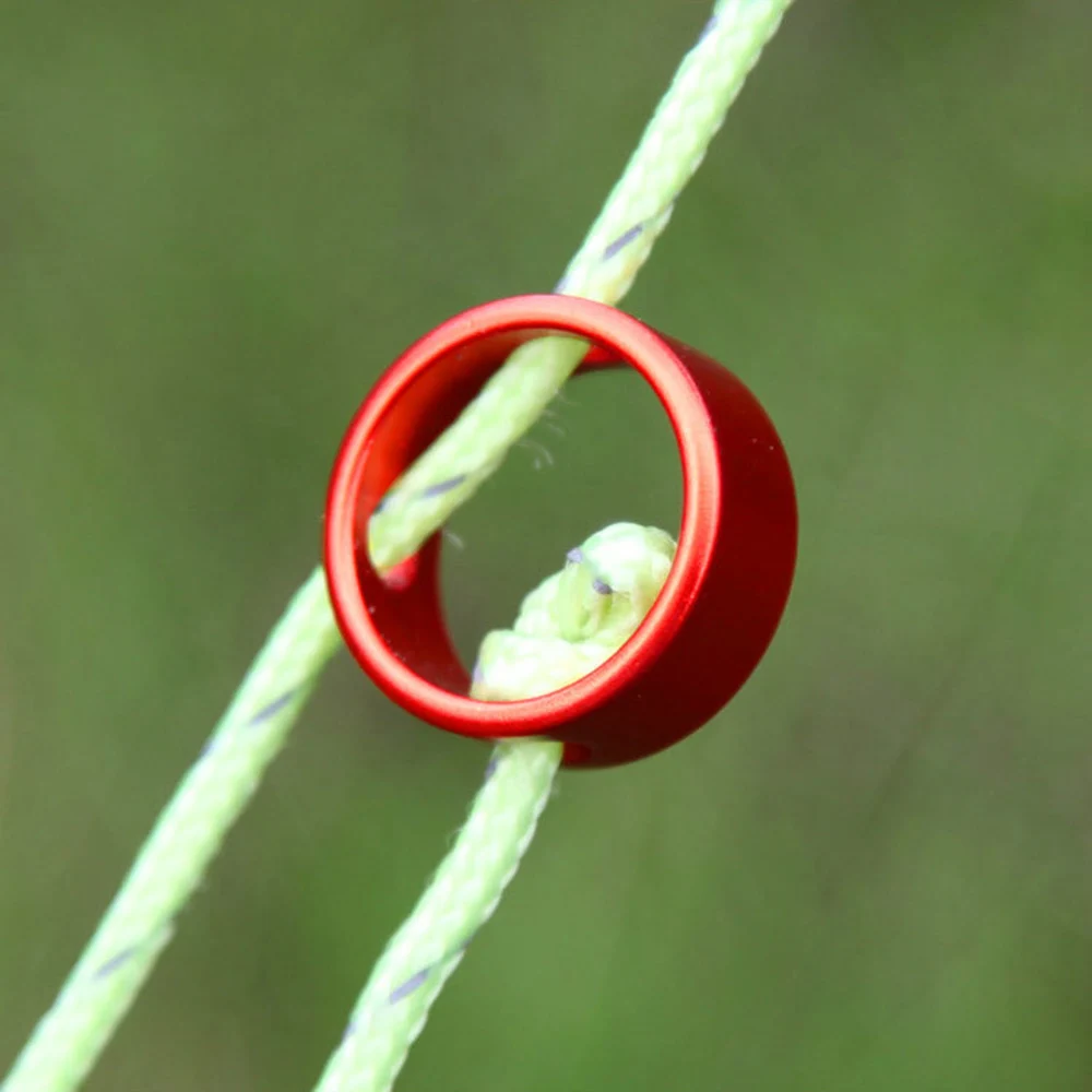

5pcs Tent Wind Rope Buckle Round Regulating Buckle Camping Cord Tensioners Wind Rope Stopper Adjustable Length Fixing Ring