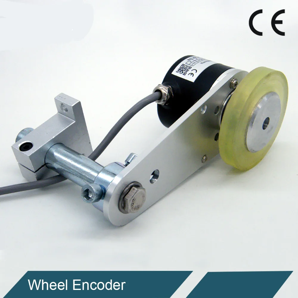 

GHW38 Metal Mounting Bracket Non-slip Roller Wheel Rotary Encoder with HB961 digital counter