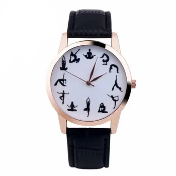 

Superior New YOGA Girl Printed Pattern 3 Color Faux Leather Band Quartz Vogue Wrist Watch relogio feminino Gift Oct 25 *