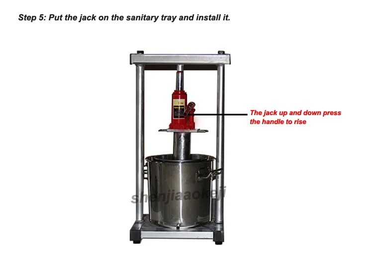 22L нержавеющая сталь бытовая ручная гидравлическая соковыжималка для фруктов маленький мед виноград черника тутового пресса соковыжималка