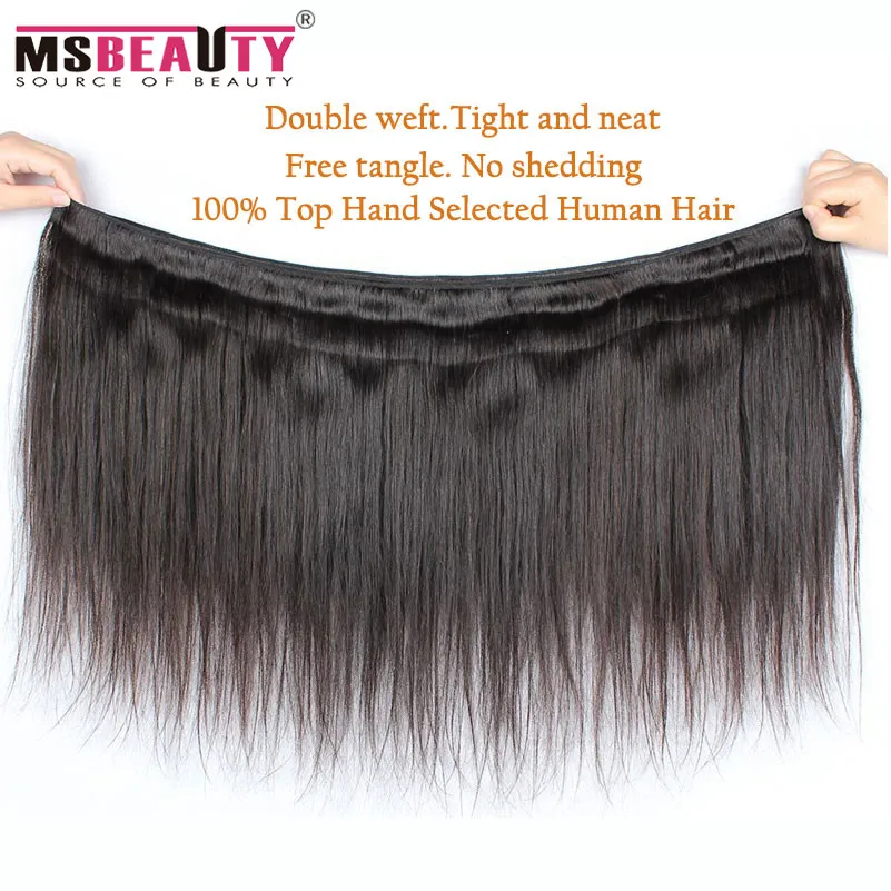 Malaysian Straight Hair 4 Bundles 6A Virgin Hair Malaysian Straight Human Hair Unprocessed Malaysian Human Hair Weave Bundles
