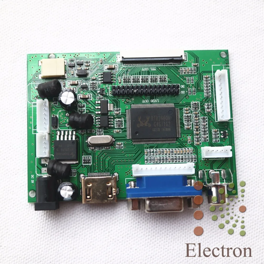 

HDMI VGA 2AV Reversing LCD Driver Board DIY for 15.4inch LCD Panel LP154WX5/B154EW02/B154EW08/LP154W01/CLAA154WA05A 1280x800
