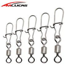 30 шт./лот из нержавеющей стали Рыболовный Соединитель с застежкой "булавка" подшипник качения поворотный оснастки шпильки рыболовный крючок Приманка для морской рыбалки снасти Аксессуары