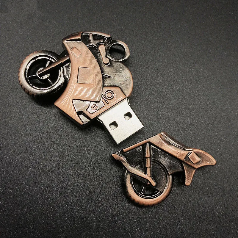 Новый креативный usb флэш-накопитель 32 ГБ памяти usb 2,0 металлический накопитель мотоцикл usb флешка 4 ГБ 8 ГБ 16 ГБ 64 Гб флешка, подарок оптом