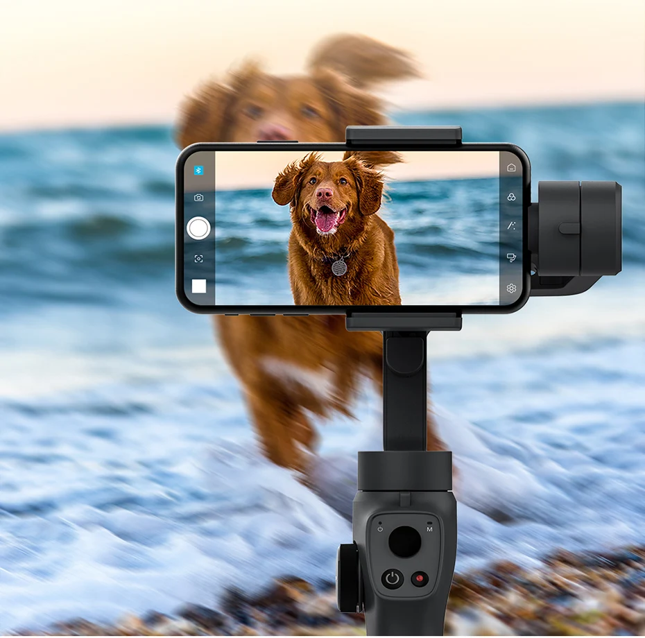 Funsnap Caputure 2 смартфон 3 оси Gimba Экшн камера Gimbal для IOS Andriod Gopro 7 6 5 eken Yi Gimbal комплект со светодиодный микрофоном