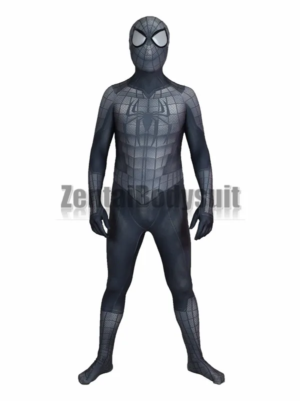 Black Armour Spider Man Costume 3D Cosplay Spiderman Armour Zentai Suit
