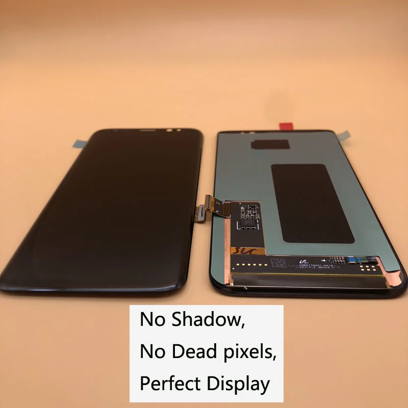 Без ожога тени 5 8 ''оригинальная рамка дисплея для samsung Galaxy S8 G950 G950F G950U G950W8 lcd
