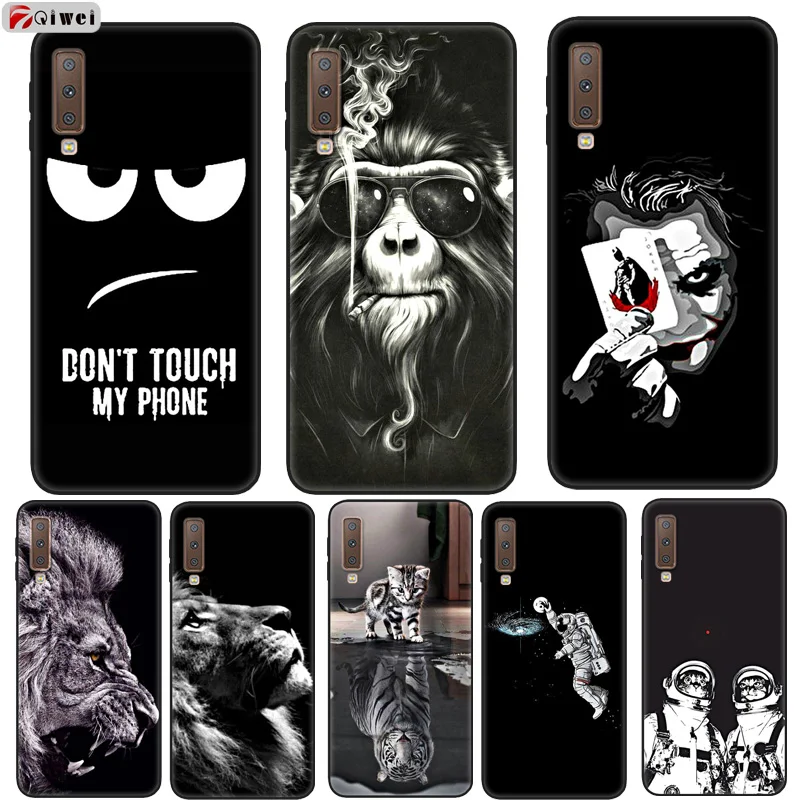 

For Samsung A7 2018 Case Black Silicone Back Cover For Samsung Galaxy A7 2018 A 7 2018 SM-A750F A750F A750 Case Coque Soft TPU