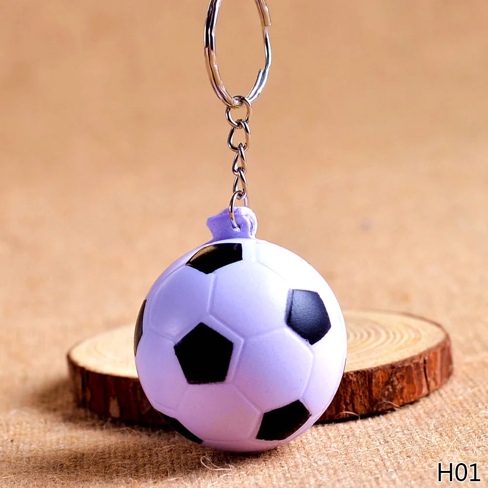 

Creative Fashion Sports Item Key Chains Football Basketball Baseball Table Tennis PU Keychain Jewelry Gift For Boys And Girls