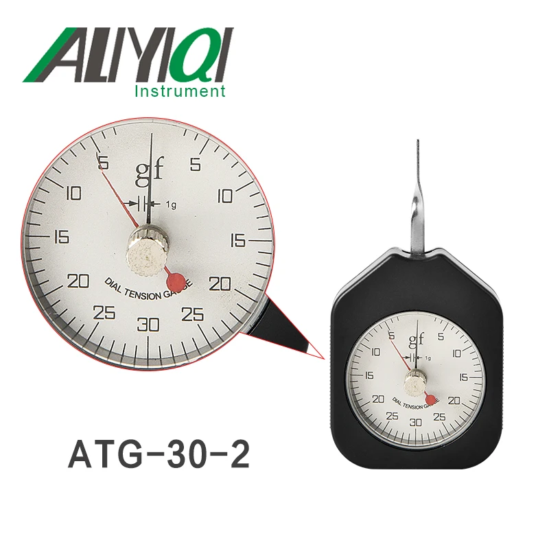 30g Dial Tension Gauge Double Pointers Force Meter Tension Meter ATG-30-2