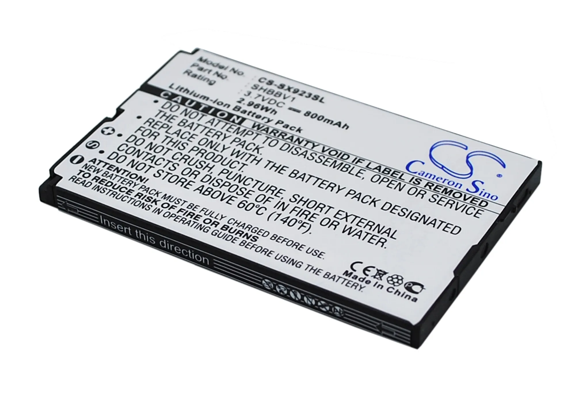 Аккумулятор Cameron Sino 800mAh SHBBV1 для Sharp 9020C 923SH|Аккумуляторы мобильных телефонов| |