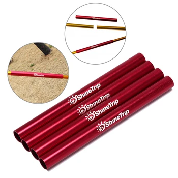

4pcs Tube Single Rod Mending Pipe Emergency for Camping Awning Accessory Kit Aluminium Alloy Tent Pole Repair