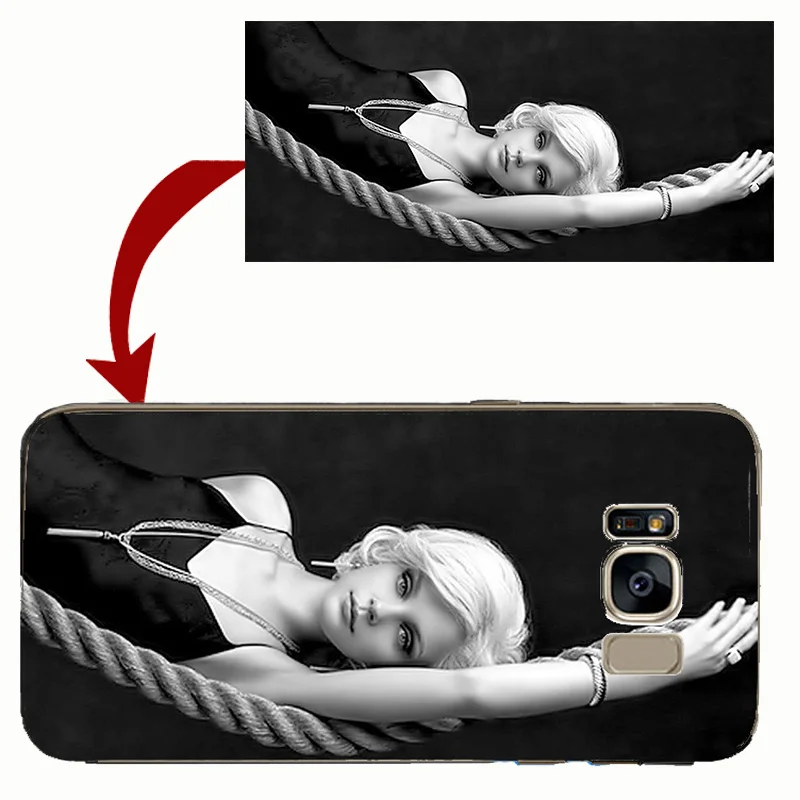 

Unique Personalized Customized DIY Printing Transparent Clear Cover Case for Samsung S6 S7 edge Note 5 8 9 S8 S9 plus