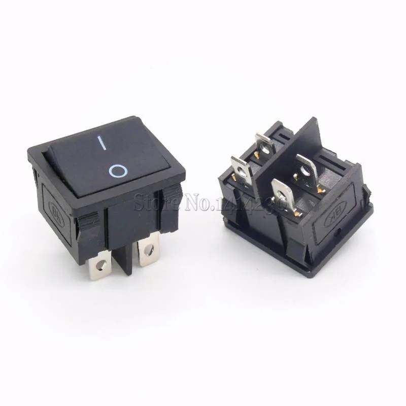 KCD5 21x24 мм 21*24 черные Клавишные переключатели 4 контактный односторонний