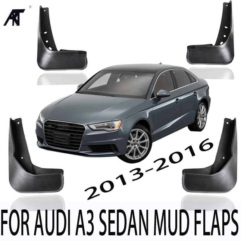 

4PCS MUDFLAPS FIT FOR AUDI A3 SEDAN 2013 2014-2016 MOLDED MUD FLAPS SPLASH GUARDS FRONT & REAR MUD FLAP FENDER ACCESSORIES
