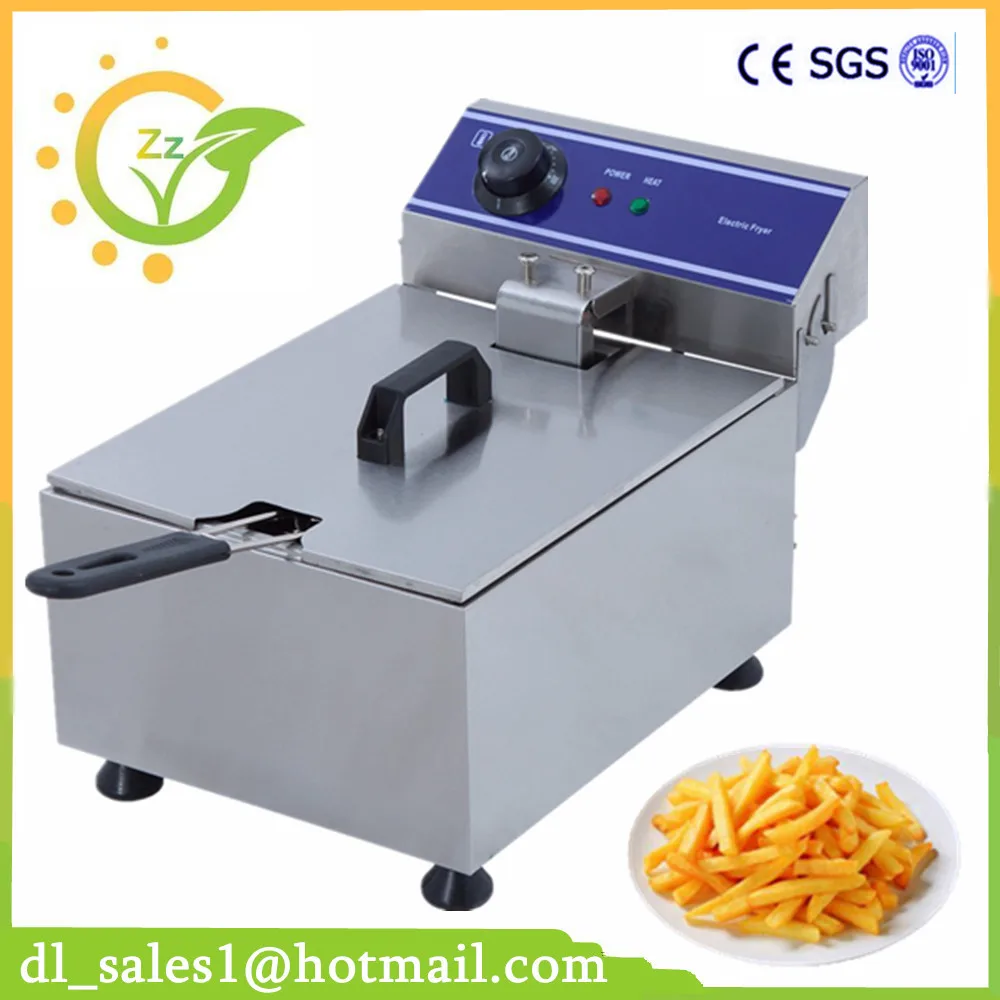 

10L Electric Blast Furnace Cylinder Thickening Fryer Grill Fried Chicken Fried Dough Sticks Furnace Fries Machine Deep Fryer