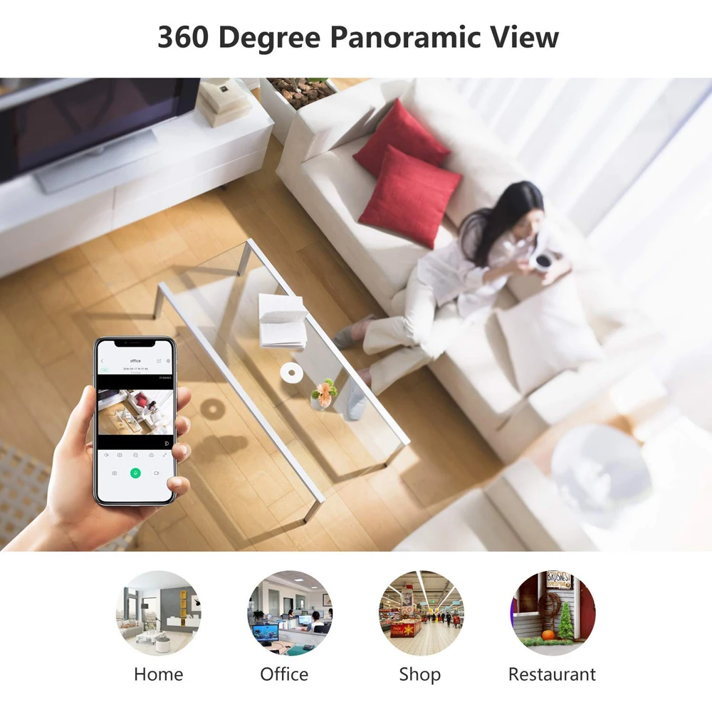 Vstarcam C61S 360 камера IP 3MP рыбий глаз панорамный 1080P WIFI CCTV 3D VR видео Micro SD карта аудио