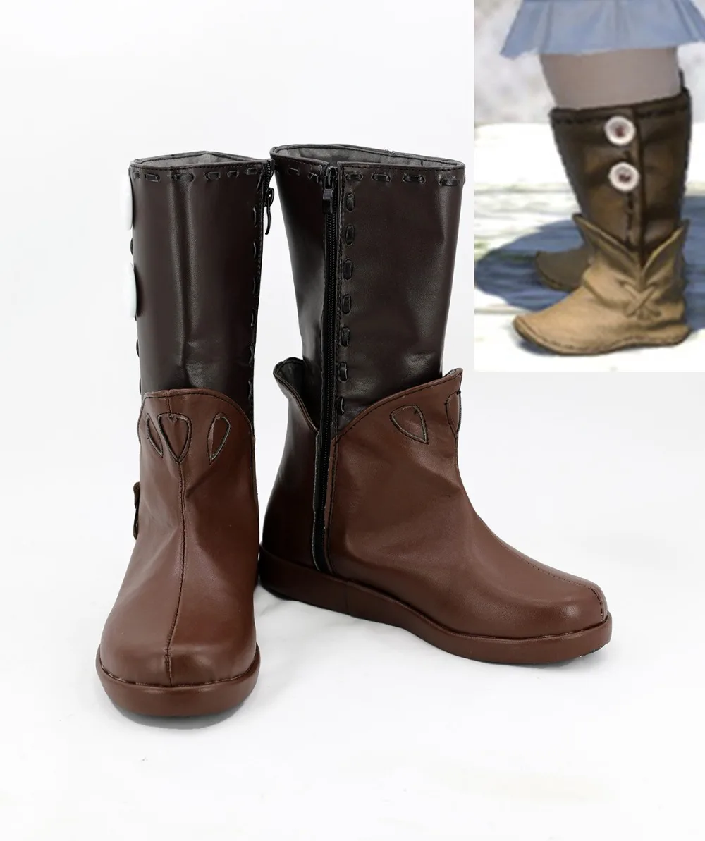 Lalafell Cosplay Final Fantasy14 Boots Shoes Custom Made | Тематическая одежда и униформа