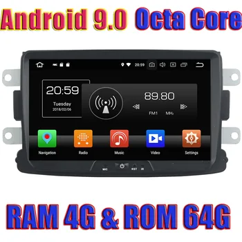 

WANUSUAL 8 Inch Android 9.0 Car GPS Navigation For Duster 2014 2015 2016 Player Radio Octa Core NO DVD Double Din Video 2 Din