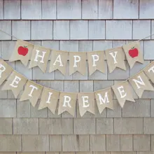 Баннеры на заказ с надписью happy Teacher Retirement, юбилей, свадьбы, дня рождения, обет обновления, вечерние гирлянды, реквизит для фотосессии