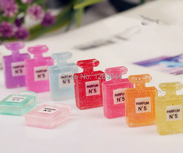 

10 pcs Perfume Bottle Resin Flatback Jewelry Accessories DIY Phone Decoration