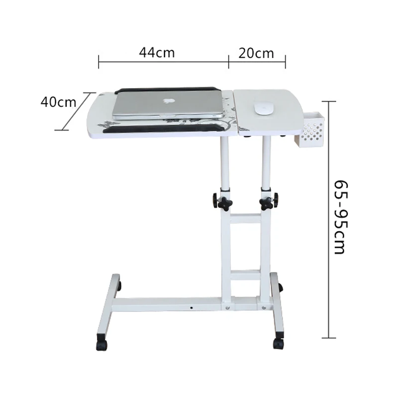

Foldable Computer Table Adjustable &Portable Laptop Desk Rotate Laptop Bed Table Can be Lifted Standing Desk With Keyboard