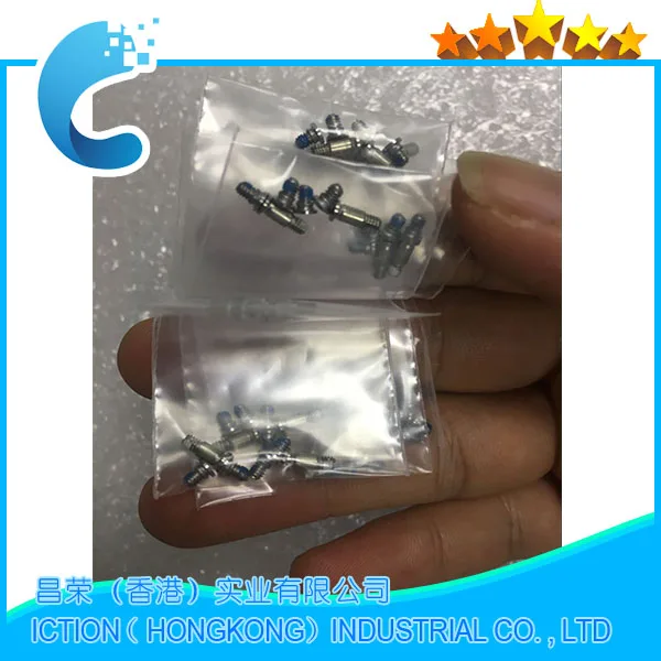 10sets/lot Original New A1706 Bottom Case Screws For Apple Macbook Pro 13'' A1706 bottom case screws Silver Color