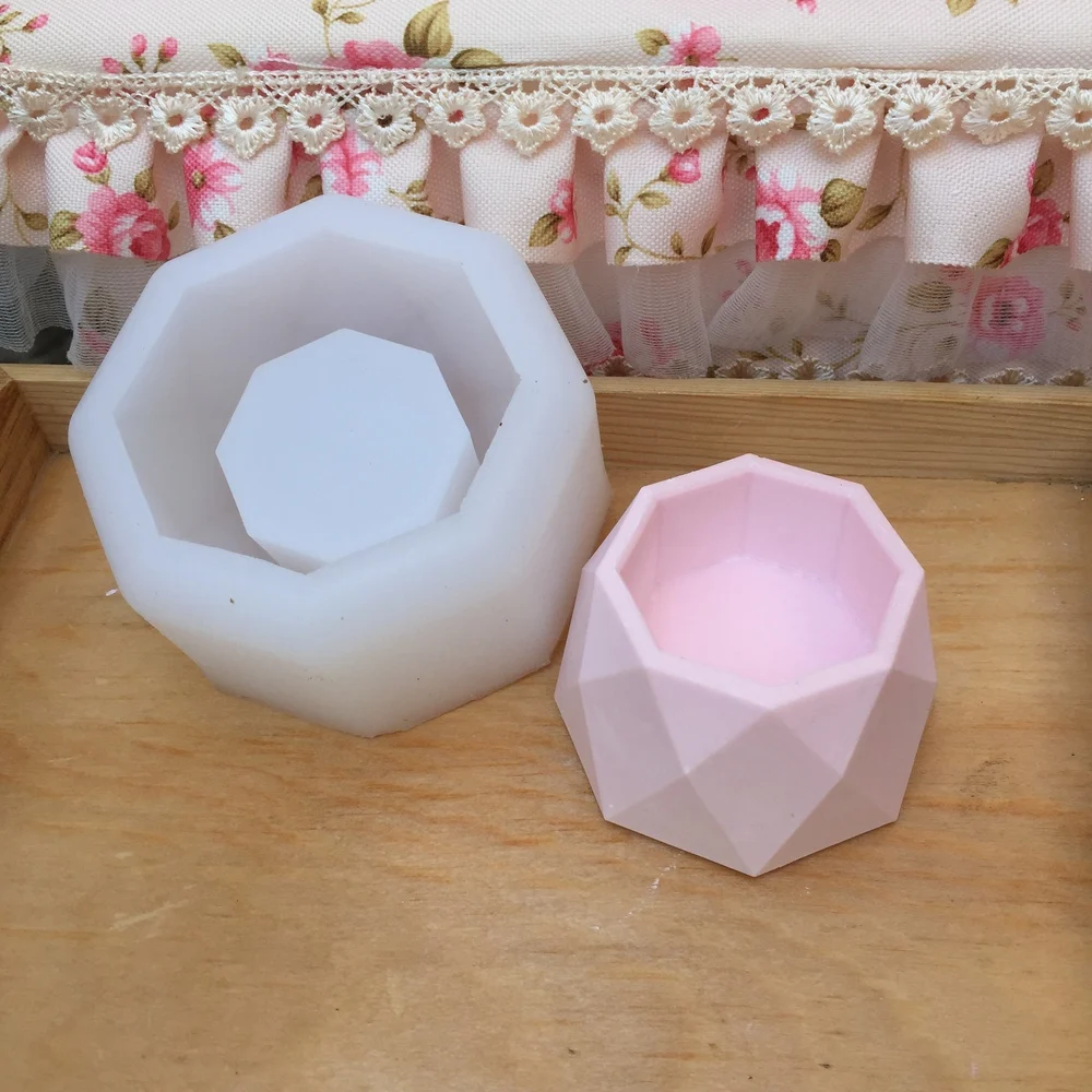 

BK1130 Modern Silicone Mold 3D Handmade DIY Art Craft Flower Pot Concrete Mould