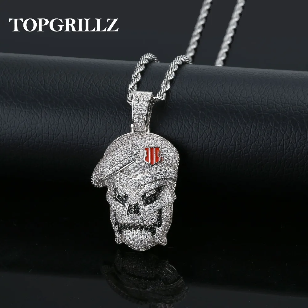 Цепочка TOPGRILLZ с подвеской для мужчин и женщин украшение в стиле хип хоп панк