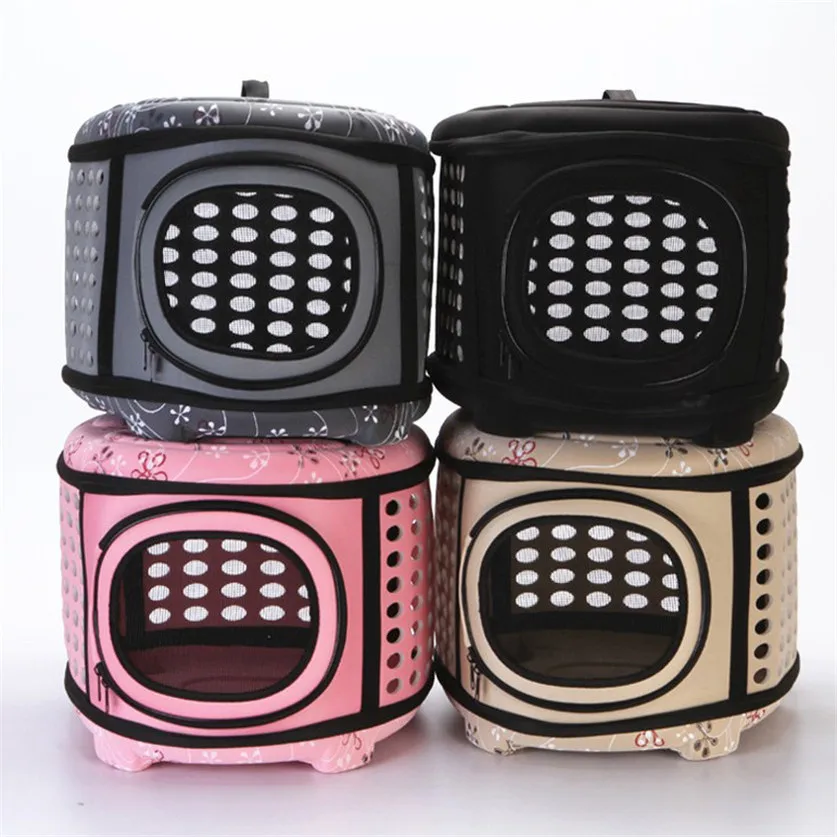 

EVA 4 Colors Pet Carrier Bag Portable Outdoor Solid Color Cat Foldable Dog Travel Pets Bag Puppy Carrying Shoulder Bags S/M/L