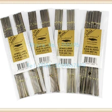 1/0 ювелирные изделия золотой двойной меч пилы Ювелирный инструмент, режущее лезвие для лучковой пилы, 144 шт./пакет