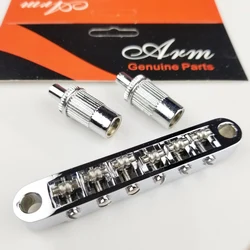 1 Set Tune-O-Matic Roller Saddle Bridge LP SG Electric Guitar Bridge ( #0678 ) MADE IN KOREA 1 Set Tune-O-Matic Roller Saddle Bridge LP SG Electric Guitar Bridge ( #0678 ) MADE IN KOREA