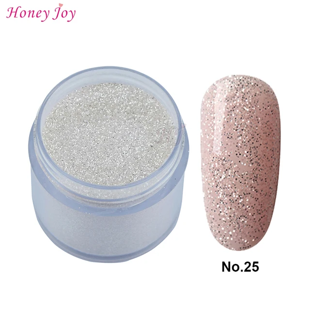 Buy 28g/Box 25 Pink Silver Glitter Easy To Use Dip