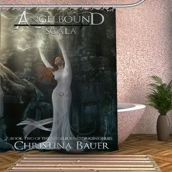 

Angels&Demons Shower Curtain Eco-friendly Modern Fabric polyester Custom Bath Curtains Home Decor Curtains