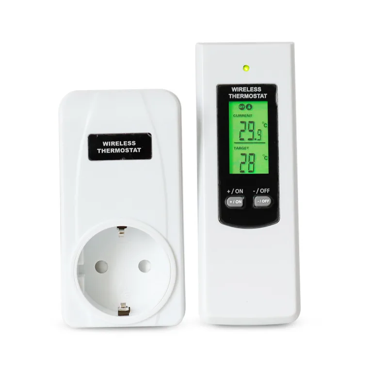 

Wireless RF Plug Temperature Controller Thermostat With LCD Remote Control Backlight Thermoregulator Dropshipping
