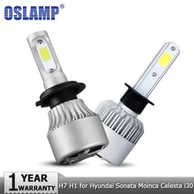 Oslamp H7 H1 Hi lo Луч COB Автомобильный светодиодный светильник на голову 72 Вт 8000лм Авто налобный светодиодный светильник 12 В для hyundai Sonata Moinca Celesta i30