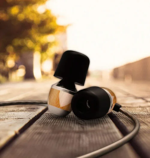 New Original VJJB K4 Wooden Bass In Ear Ebony Earphone Bass DIY Magic Sound With Mic Upgrade VJJB V1 Earphone