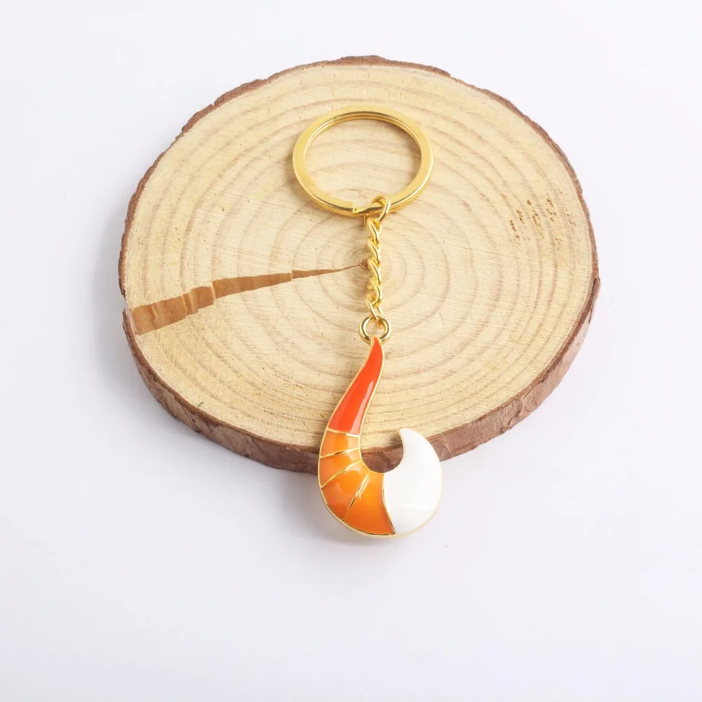 

Miraculous Ladybug Gold Fox Fish Hook Keychain Metal Gold Chain Pendant Keyring Choker Jewelry for Women Men Accessories